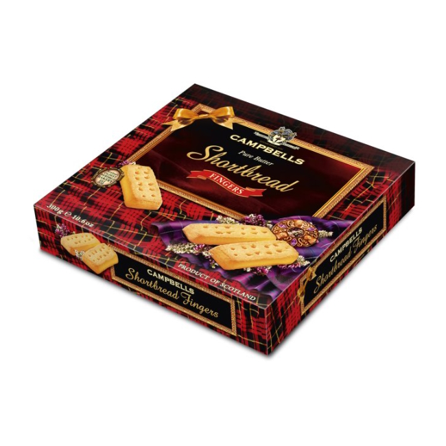 Pure Butter Shortbread Fingers Biscuits Campbells 300g